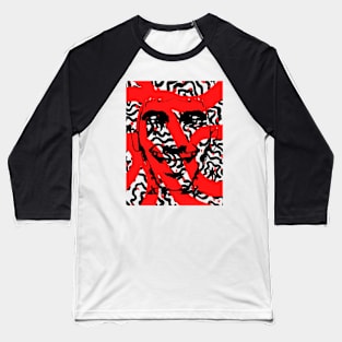 Smile Lines RED Baseball T-Shirt